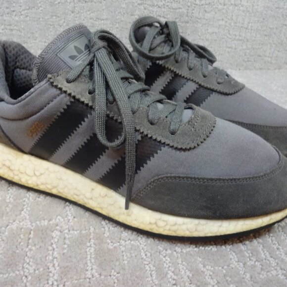 ADIDAS Iniki Men’s Size 11 US Gray Four Core Black Athletic Running Shoes BY9732 - Picture 11 of 11